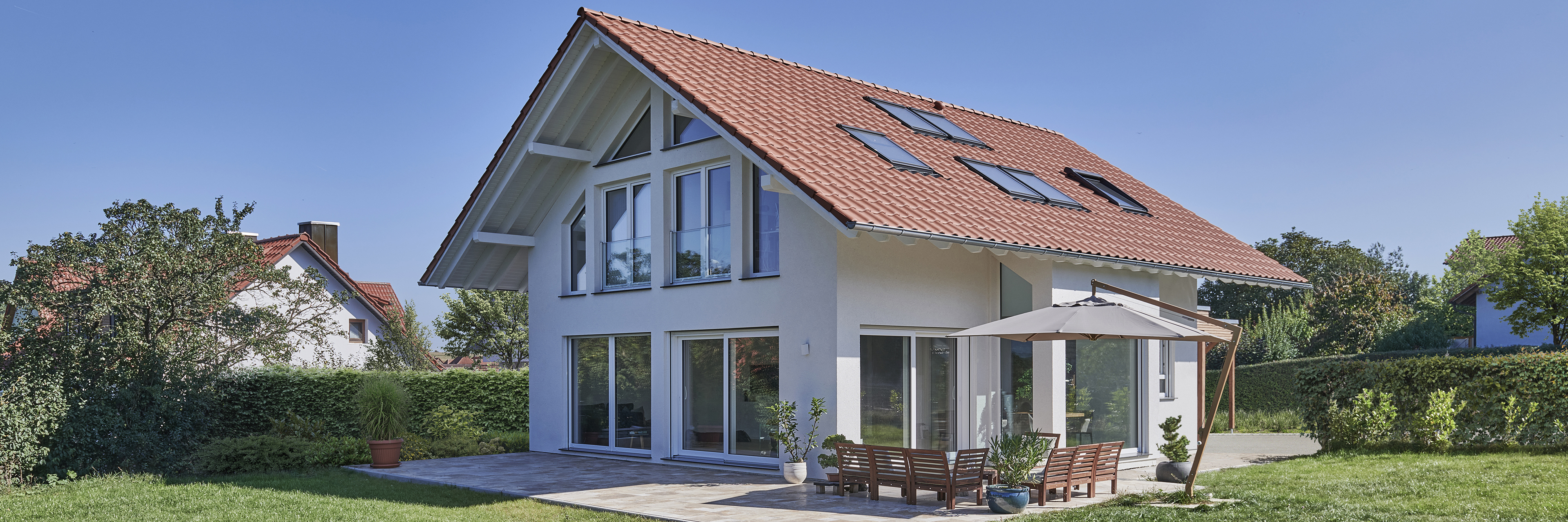Modernes Reihenmittelhaus mit Südwest-Terrasse